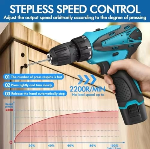 Cordless Drill Driver - Brushless Motor 2 Batteries