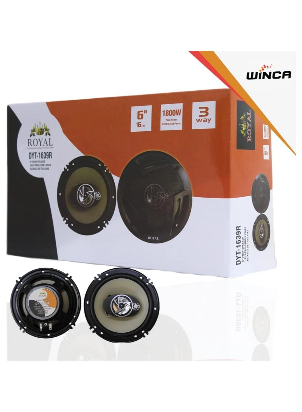 Car Speakers - 6" 16CM 3-Way