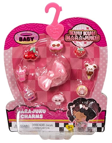 Kuu Kuu Harajuku Charms - Pink Red Plastic Ages 5+
