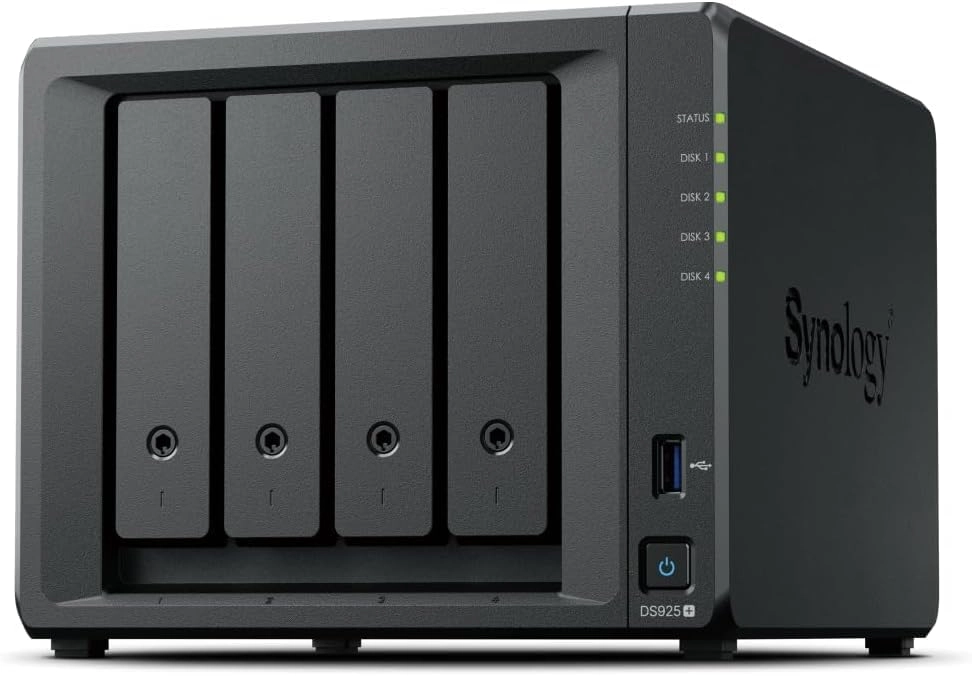 DS925+ 4-Bay 16TB - 4X 4TB HDDs
