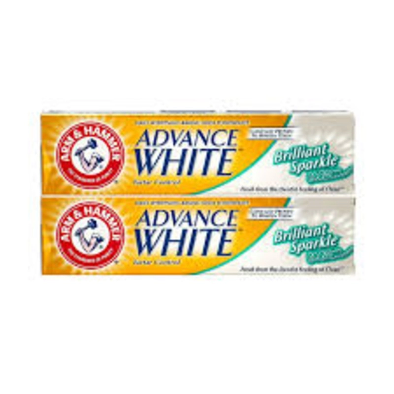 Arm and Hammer Advance White Brilliant Toothpaste 115g Twin Pack