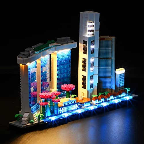 Lighting Set for LEGO Architecture Singapore 21057 - Acrylonitrile Butadiene Styrene 6