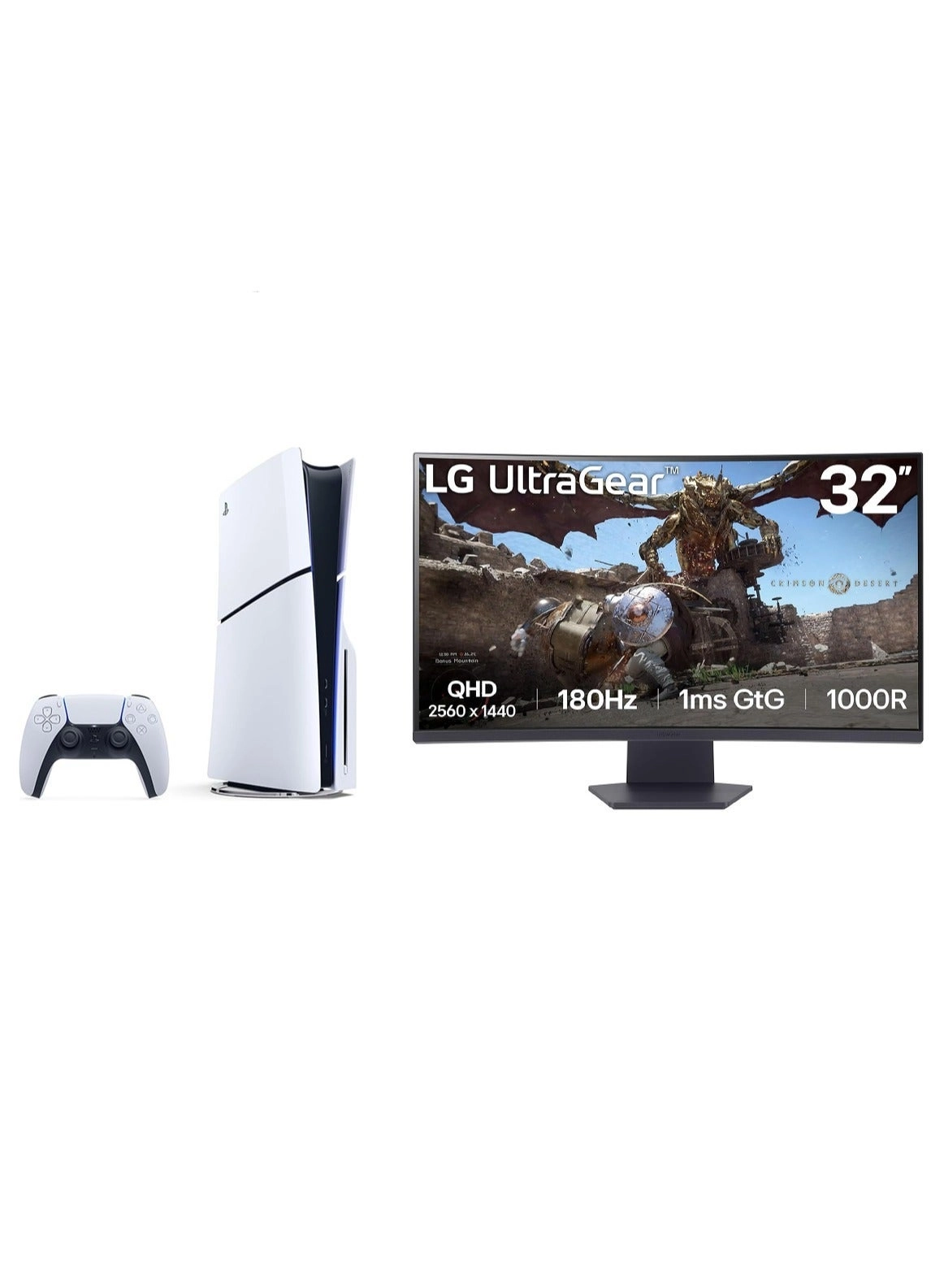Sony UltraGear - 32" QHD 180Hz + PlayStation 5 Digital Edition - UAE Version