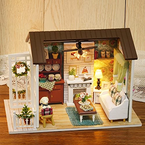 Miniature Dollhouse - Wooden LED Lights