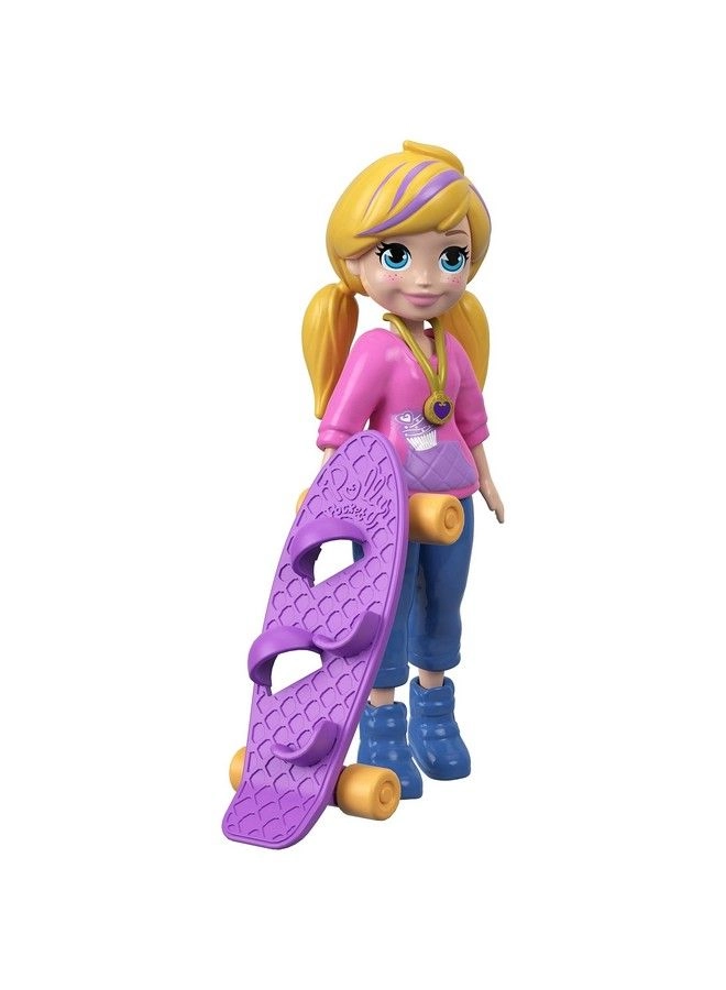 Doll - 3" Iconic Outfit Clip On Skateboard