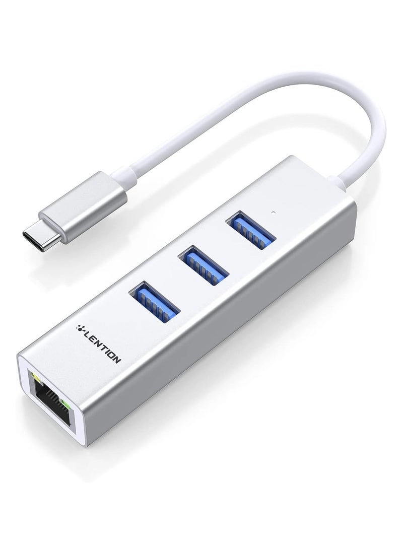 USB C Hub - 4K HDMI Gigabit Ethernet 3 USB 3.0