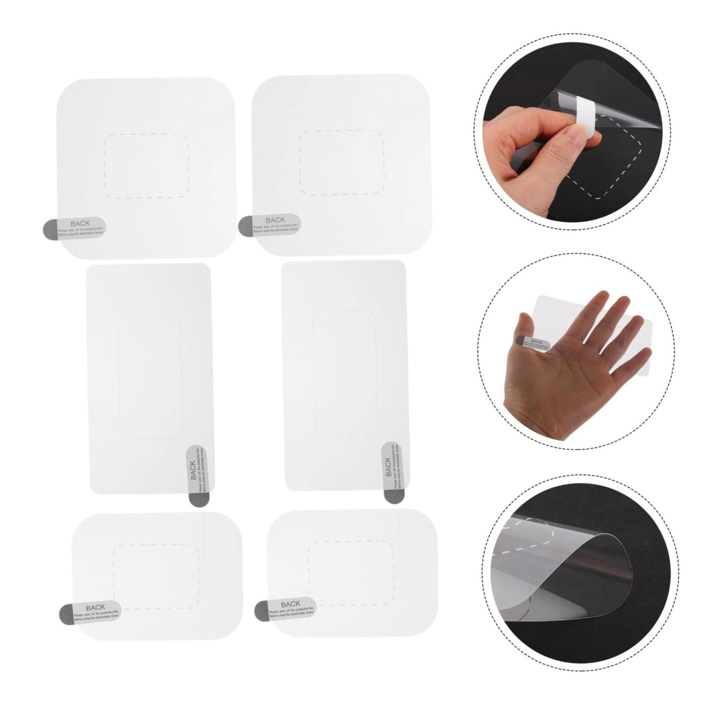 Protective Shields - 12 Sheets Electrostatic