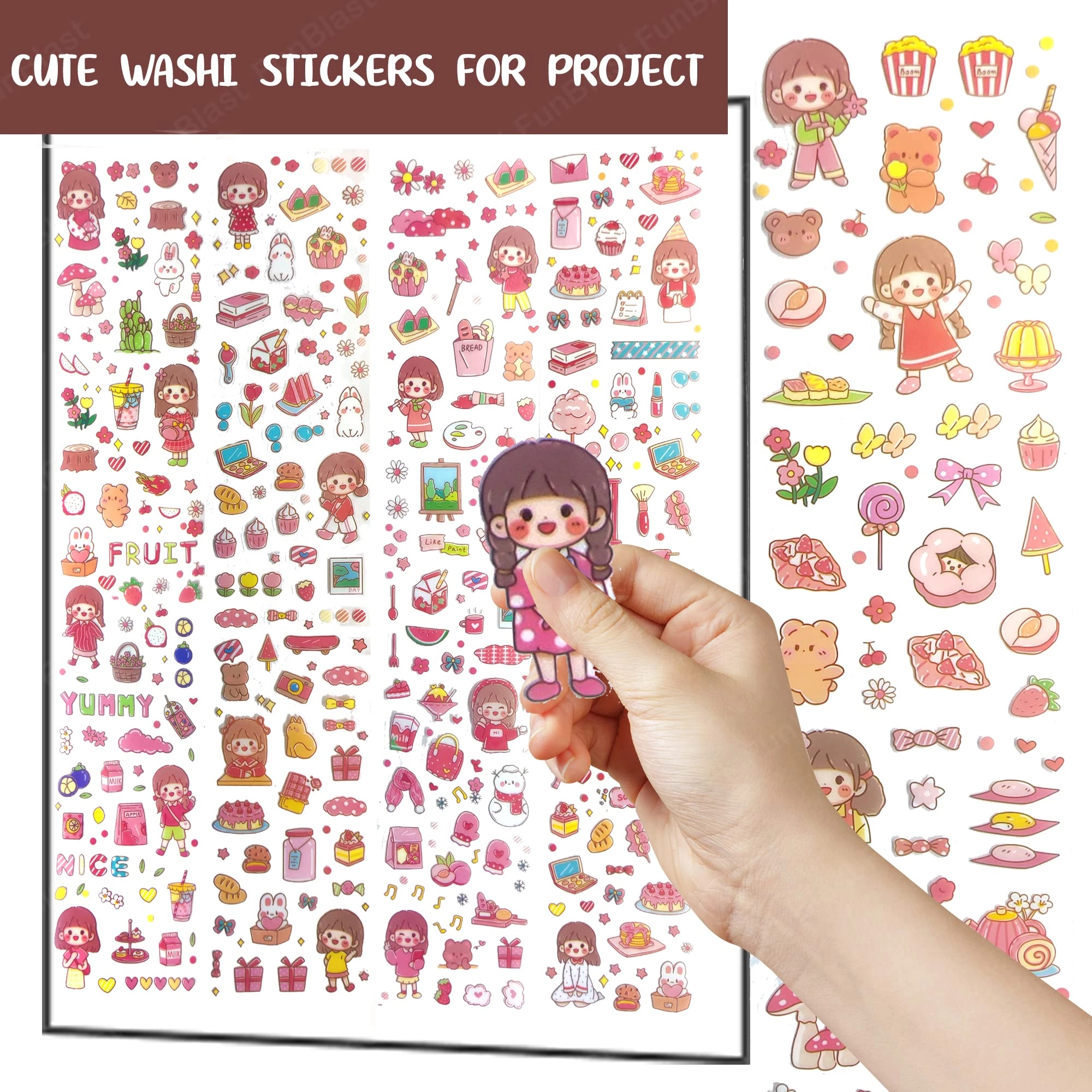 Cute Cartoon Theme Sticker Book 20 pcs