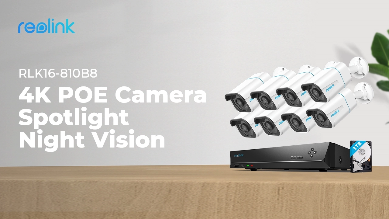 B800 - 8pcs 4K + RLN16-410 - 16CH 4TB