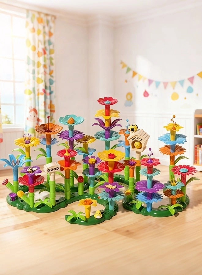 Betaoby DIY Building Block Floral Garden Puzzle Toy Set - 45pcs