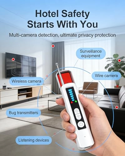 AI Hidden Camera Detector - 6 Sensitivity Levels 4 Detection Modes