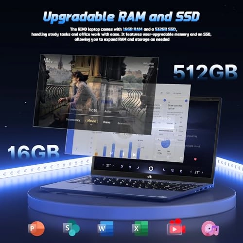 NIMO Student-Laptop N157 - 17.3'' N100 8GB DDR4 128GB SSD