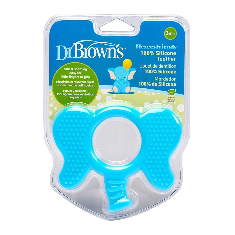 Flexees Friends Elephant Teether - 100% silicone