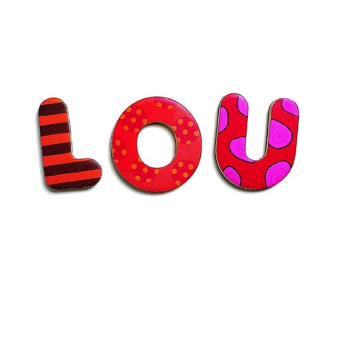 Wooden Magnetic Large Alphabet Letters - 3+ 38 pieces