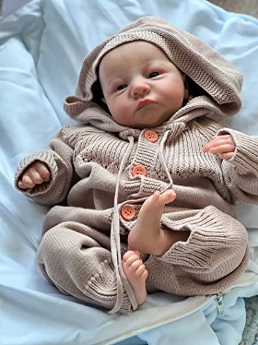 Levi Reborn Baby Doll - 19 Inch Awake Blue Eyes
