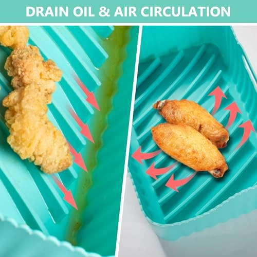 Airfryer Silicone Liners - Silicone 2 Pack