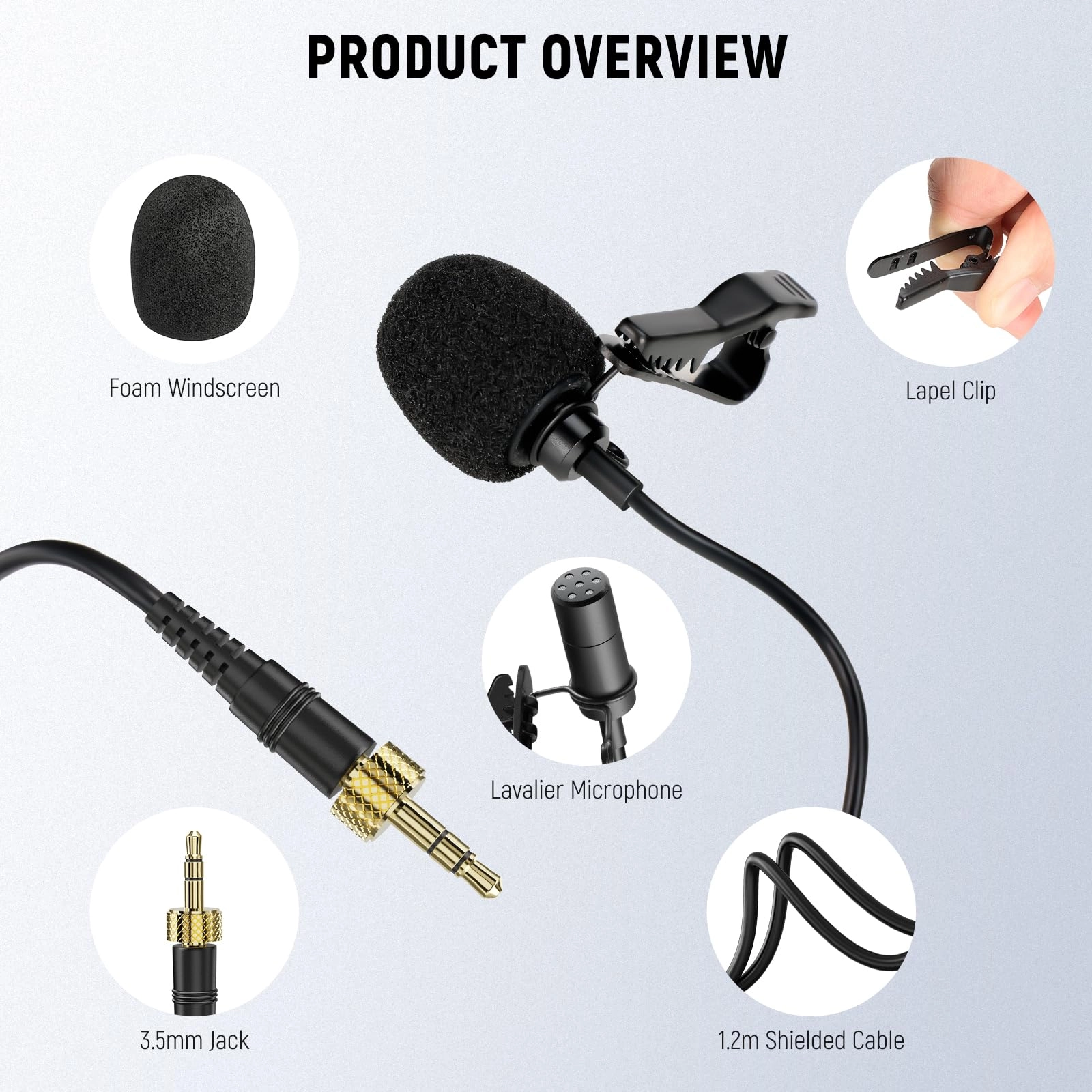CM5 3.5mm-Mini-Jack Microphone Pack
