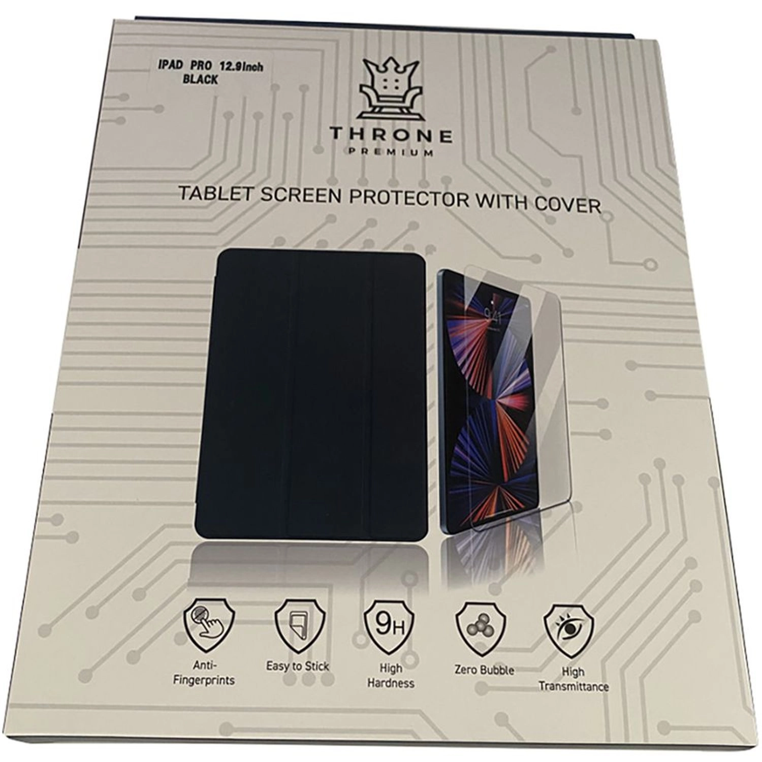 Throne Premium Back Case with Screen Protector for iPad Pro 12.9-inch