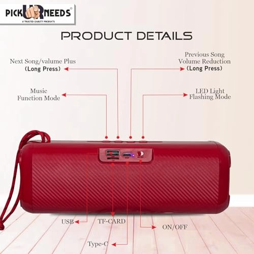 Rechargeable Portable Bluetooth Wireless Speaker