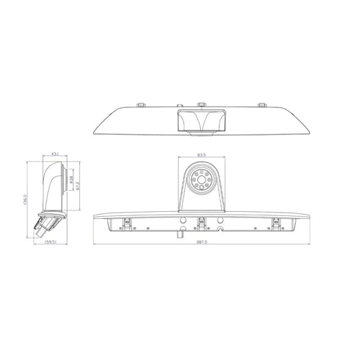 Backup Camera - Night Vision Wire HD 720p