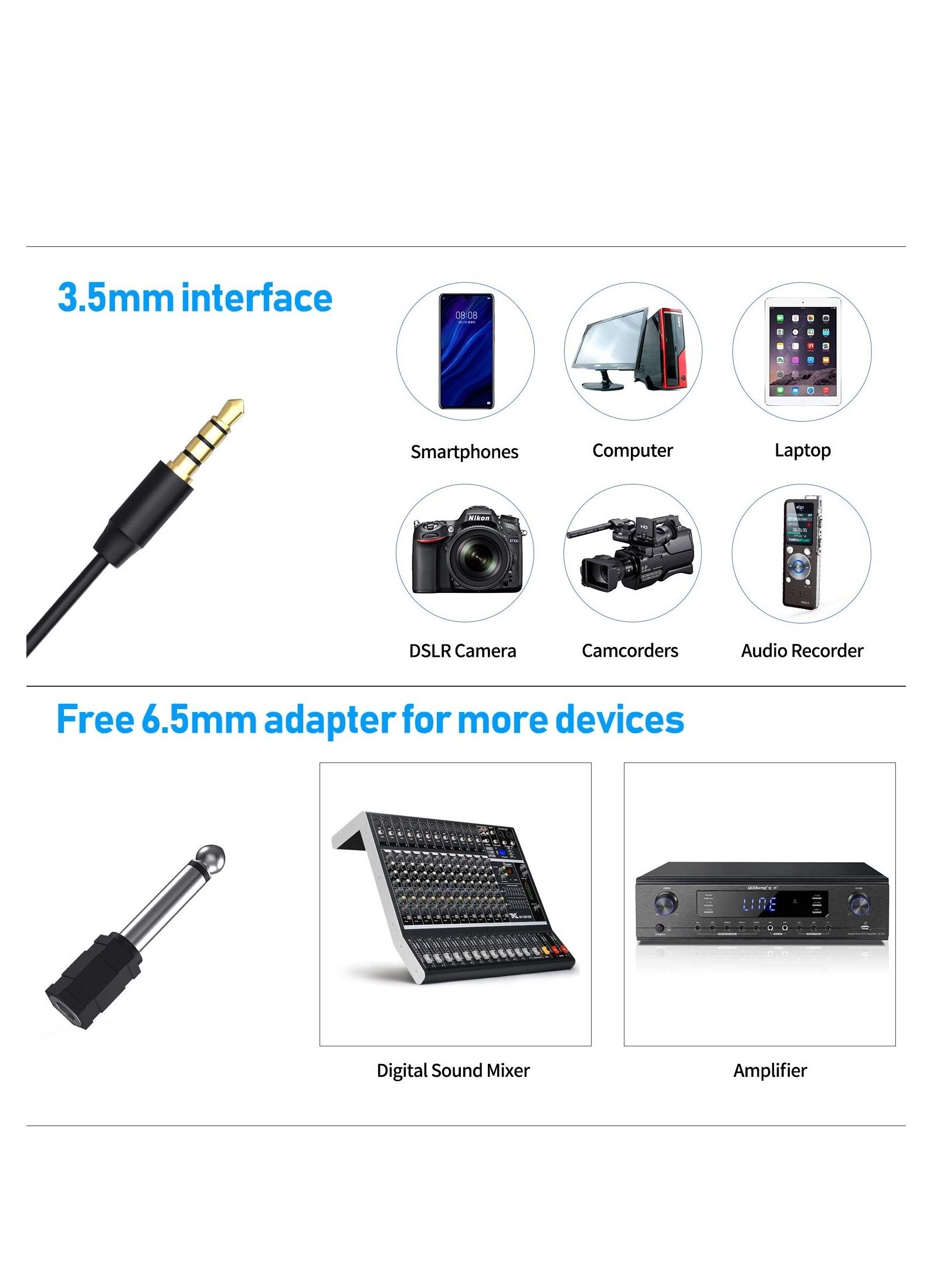 CP-KK1 3.5mm-Mini-Jack Microphone