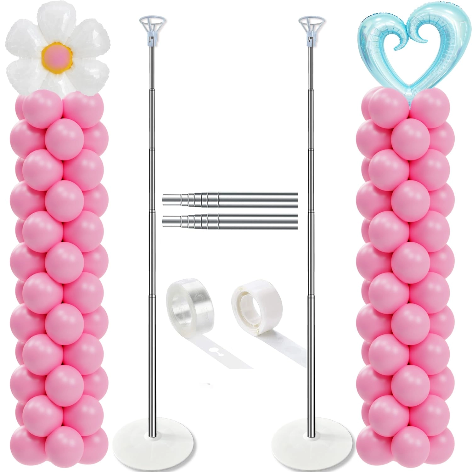 decojoy Balloon Column Stand - Set of 2 Halloween Birthday Party