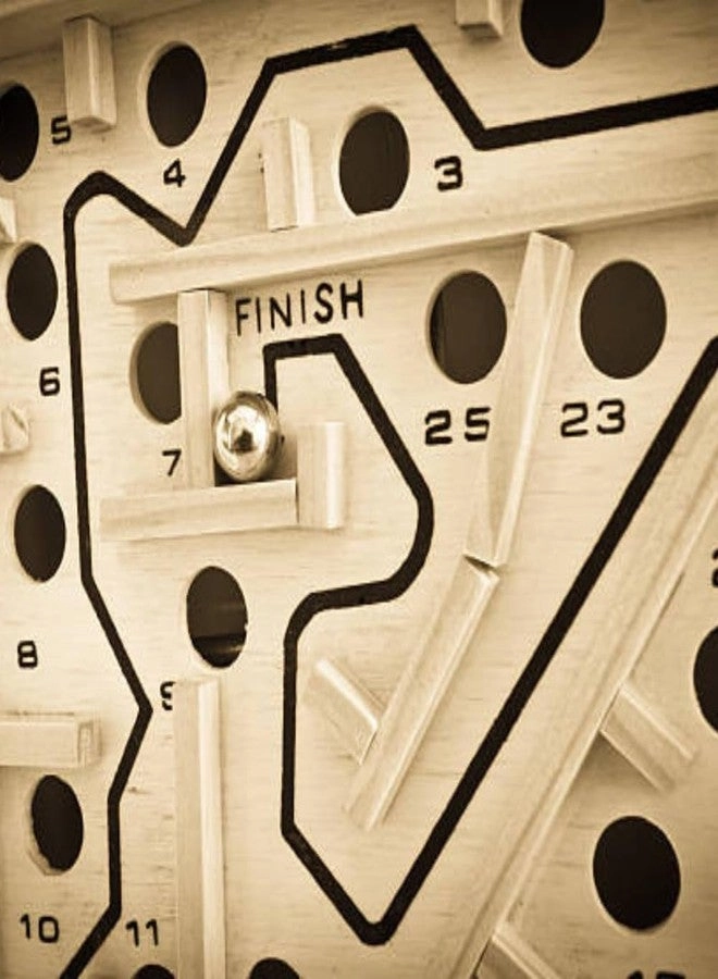 Wooden Maze Balance Board Puzzle