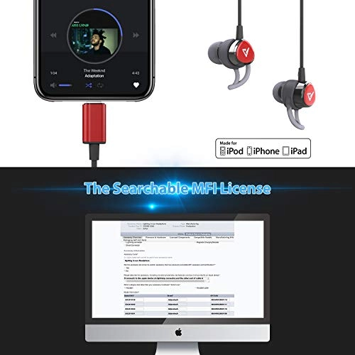 Lightning Headphones Wired Earbud