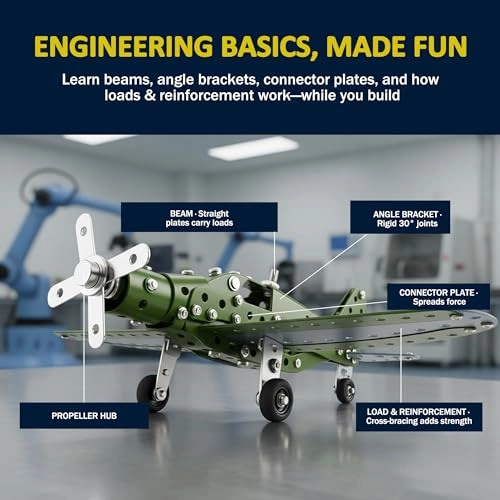 Pro Builder 28-in-1 STEM Construction Set - 3 years and up 638 pieces