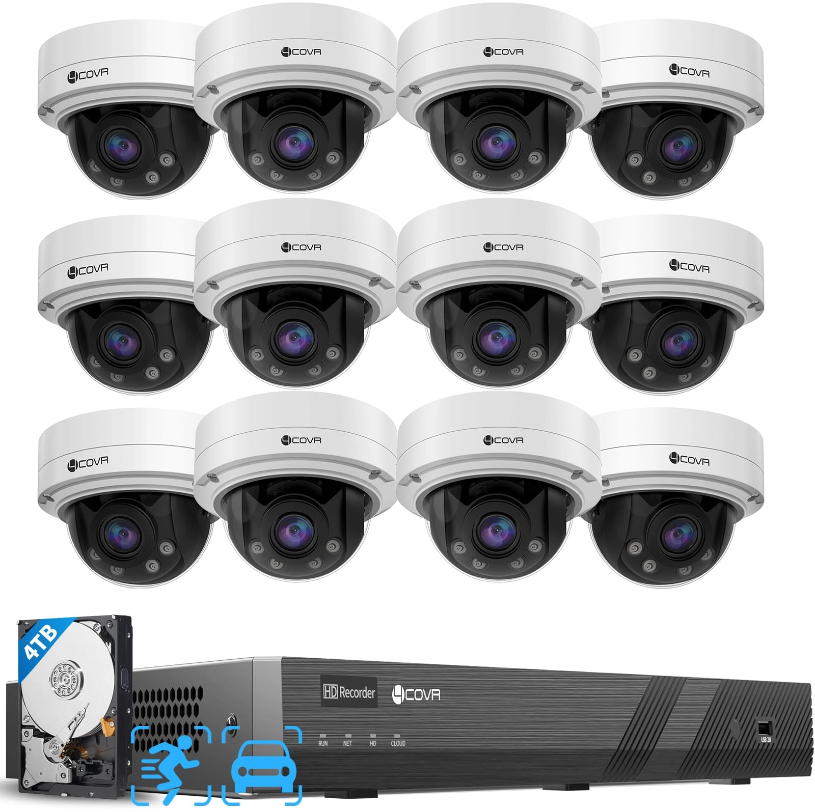 4COVR 16 Channel AutoFocus Security Camera System
