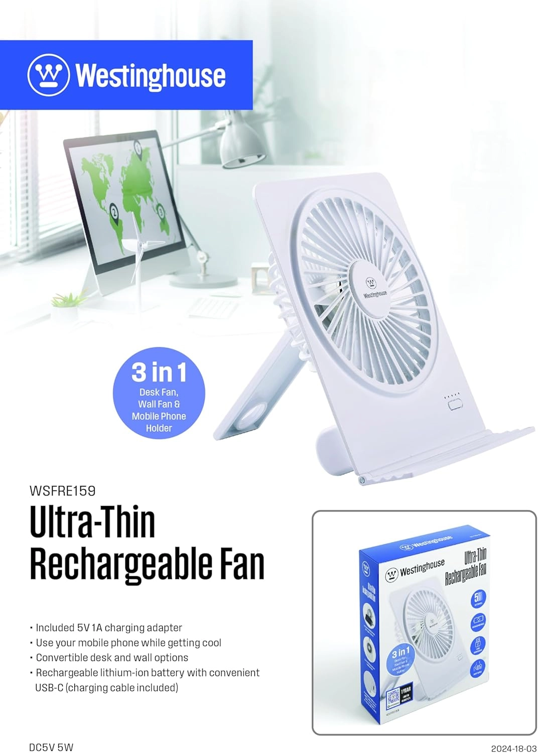 Portable USB Fan