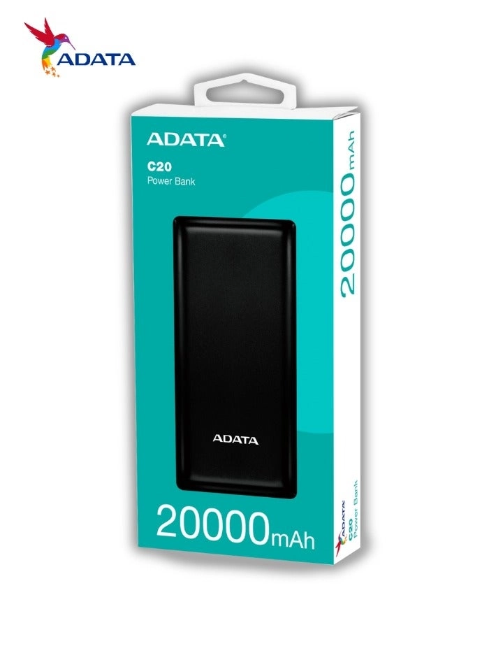 C20 - 20000 mAh 15 W 2 1
