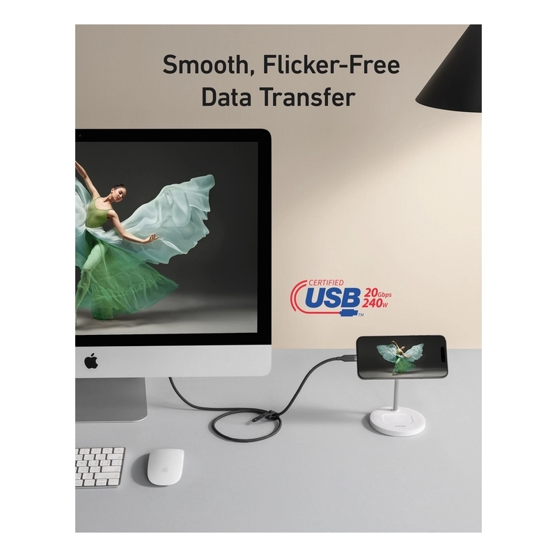 Charge Cable 240W USB-C to USB-C 0.9m Braided