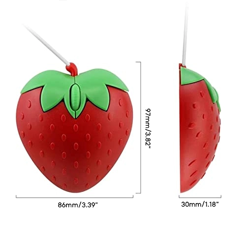 Strawberry Ergonomic Optical Mause - USB