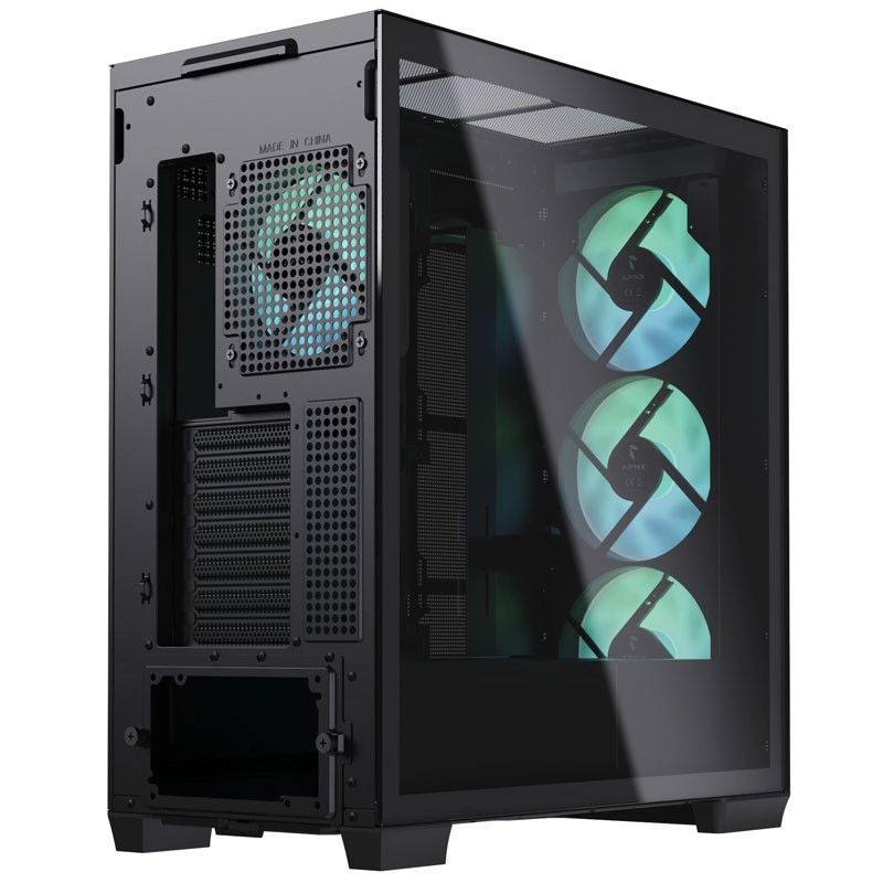 C1 - full tempered glass panel Mid Tower