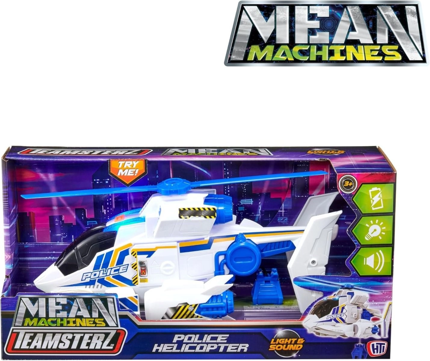 Mean Machines Light And Sound Fire Helicopter