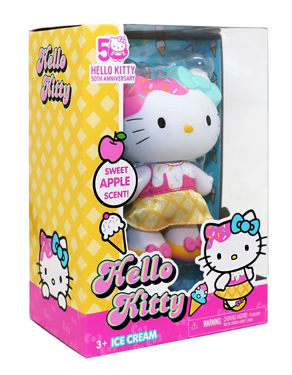 Hello Kitty Ice Cream Doll - 4-Inch Sweet Apple Scent Ages 3+