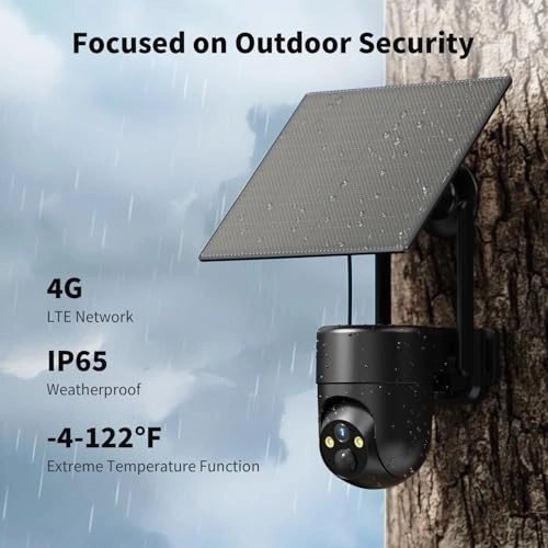 Cellular Security Camera Outdoor 2K