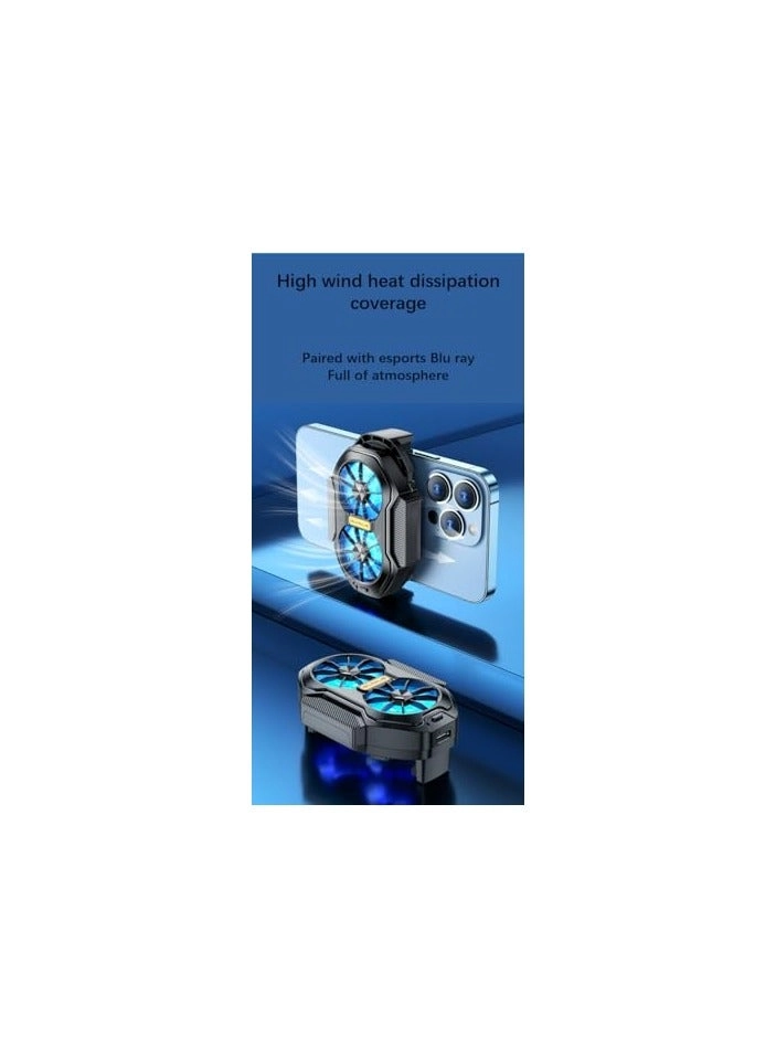 Mobile phone cooler - 86.3mm * 62mm dual fans