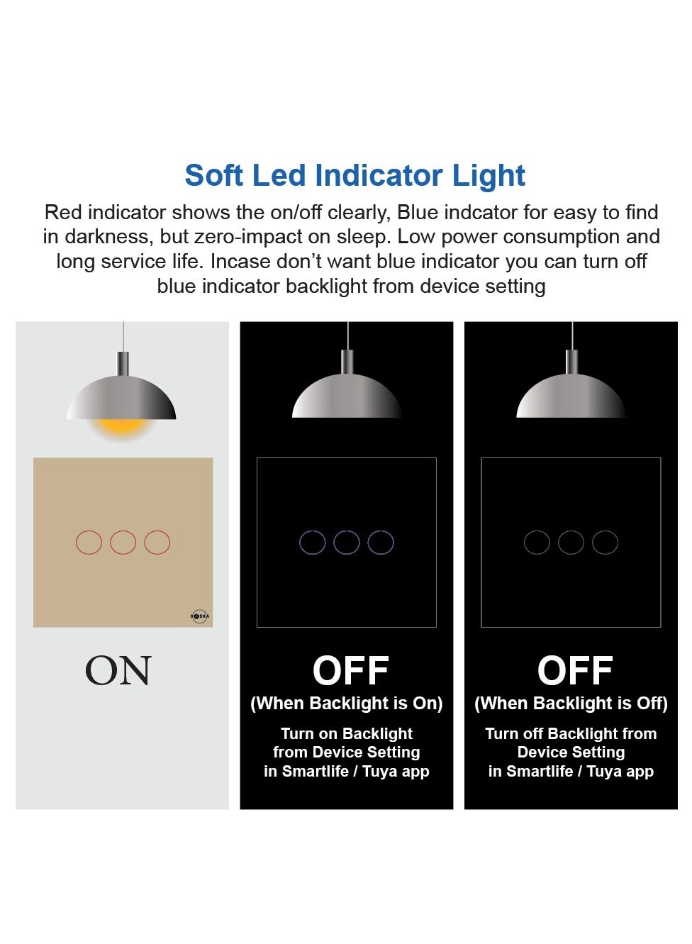 SJ-A1 - Touch Wifi 3-Gang