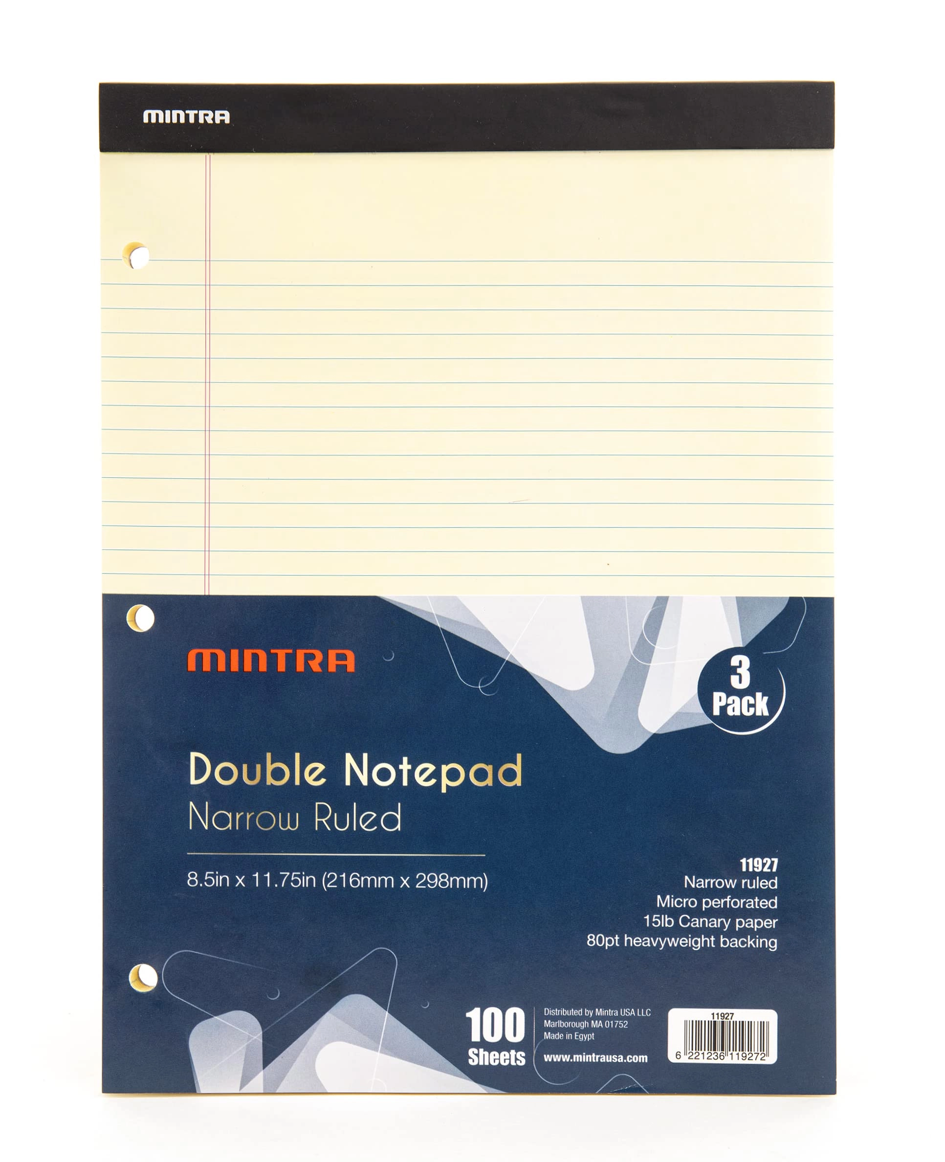 Canary Legal Pads 8.5"x11" Softcover - Lined 50 Pages