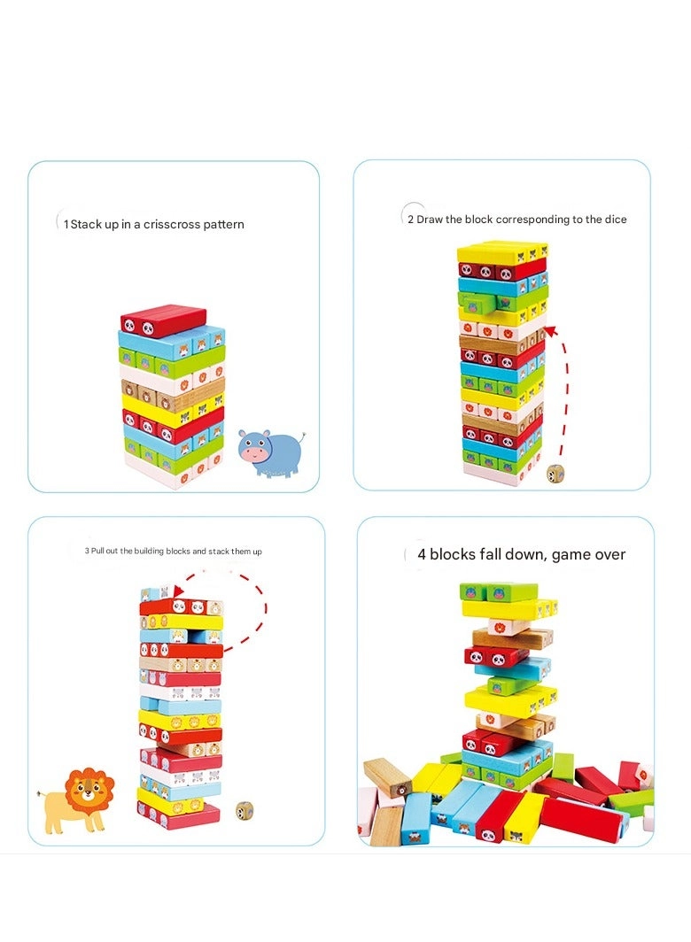 Wooden Tumble Tower - 4+ Years