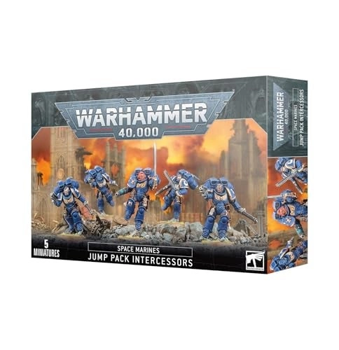 Games Workshop Space Marines: Jump Pack Intercessors - Warhammer 40,000 - 5 miniatures unpainted