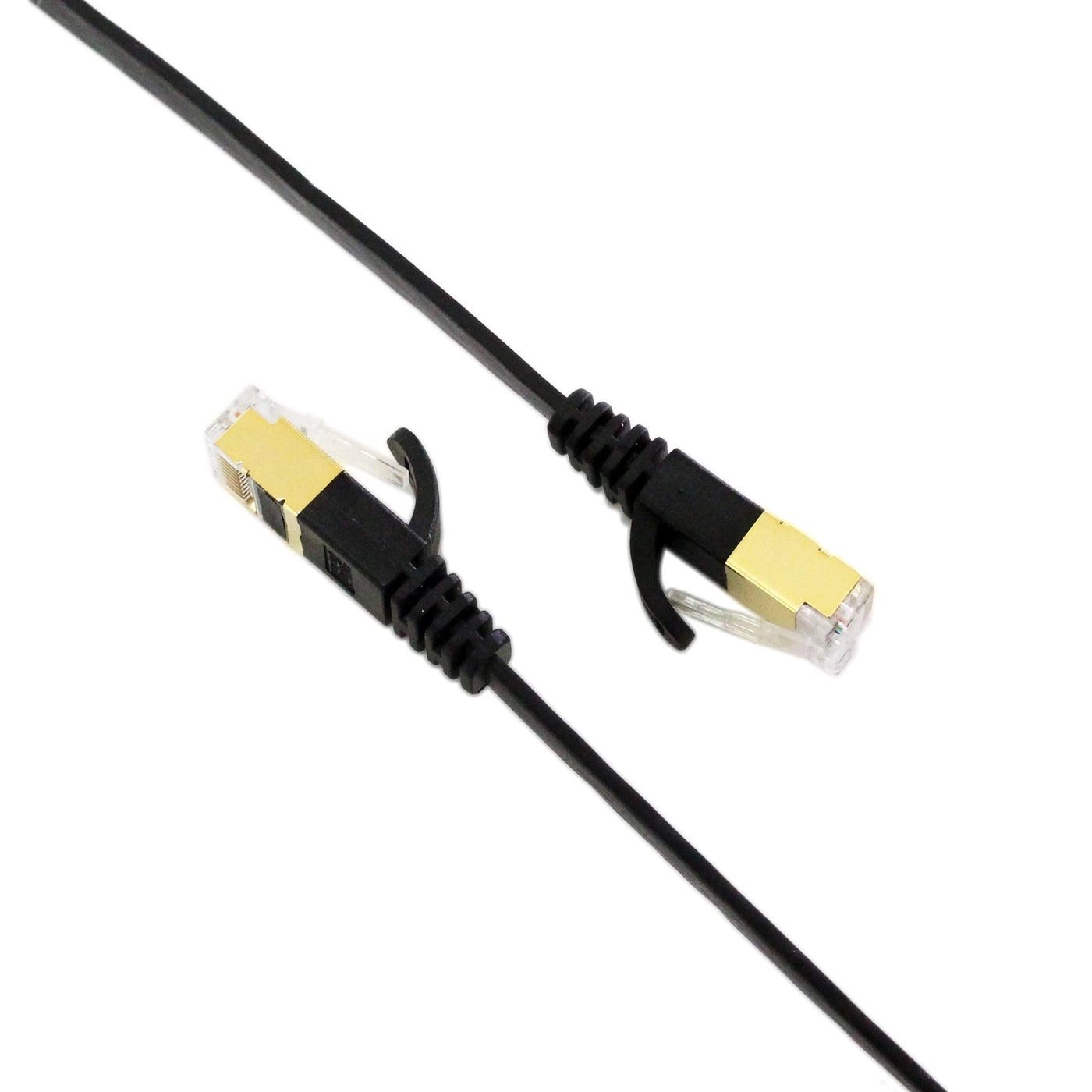CAT7 10 Gigabit Ethernet Ultra Flat Patch Cable - 100FT