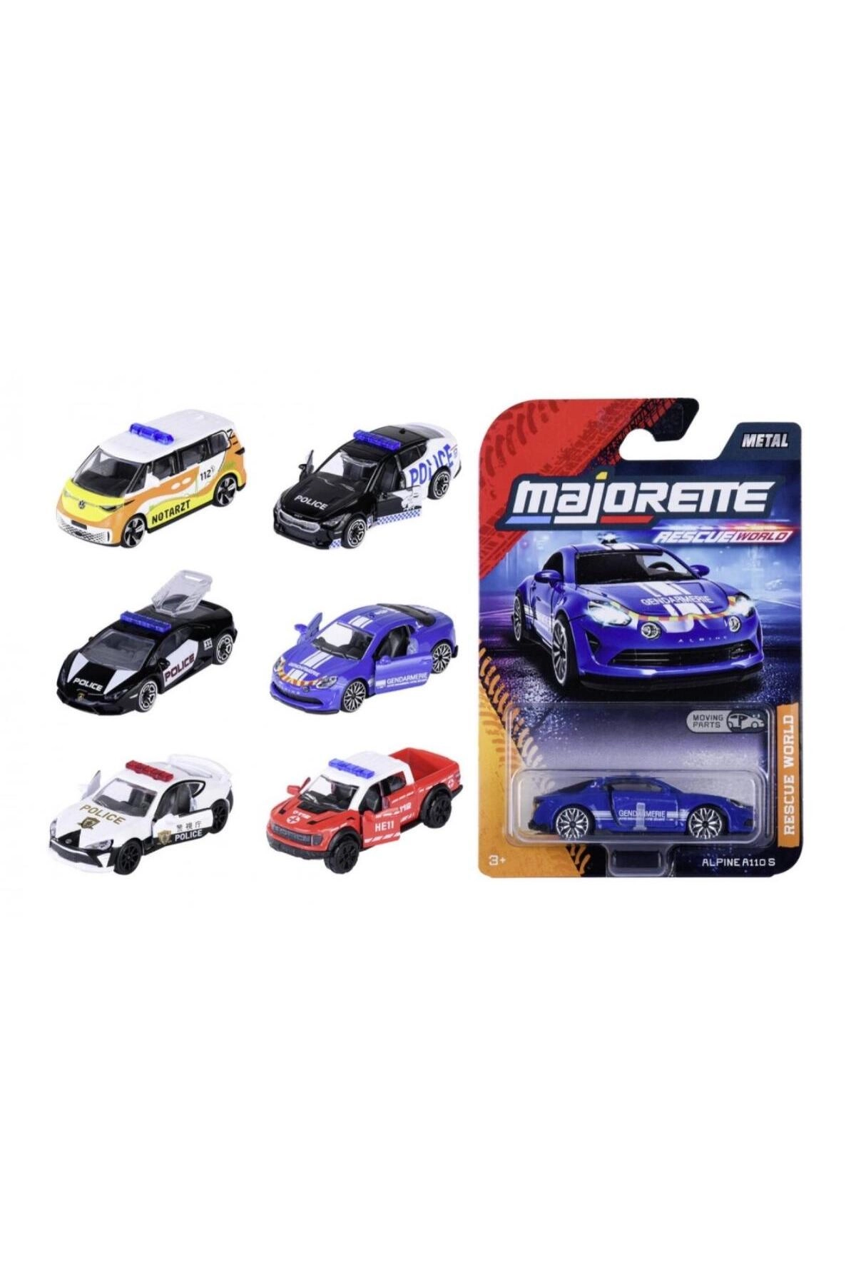 Majorette Rescue World Premium Cars - 6pcs