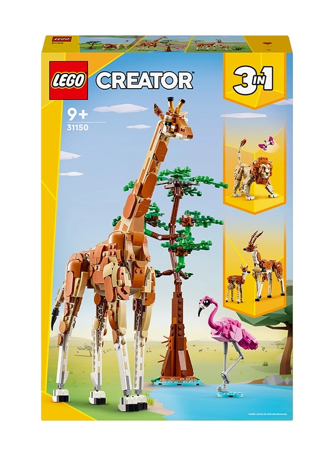 Wild Safari Animals (31150) - 3in1 Giraffe Gazelle Lion