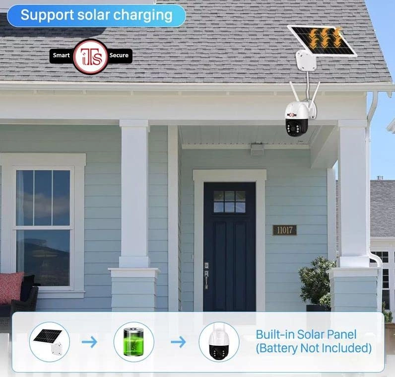 Wireless Solar PT Dome 4MP