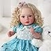 Reborn Baby Doll - 20 Inches Soft Body Girl Curly Hair Ages 3+