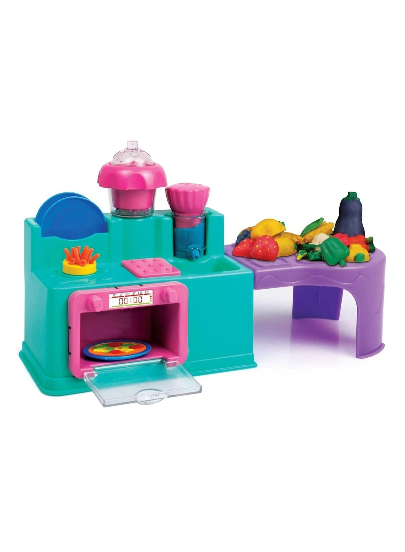Soft Dough Kids Kitchen Play Set - 3+ years