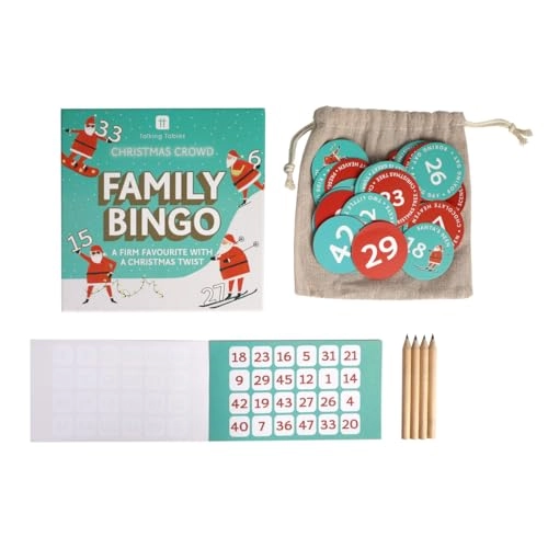 Family Bingo Game - Santa